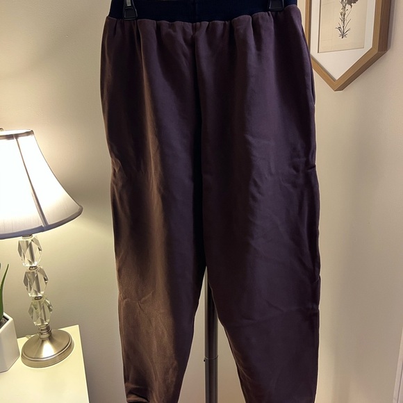 Revolve x WEWOREWHAT NWT slim leg jogger brown and black color blocked size M - Picture 5 of 5